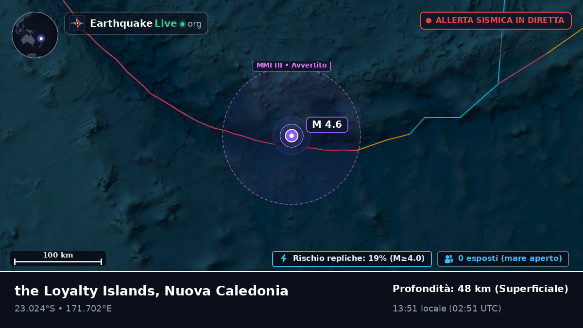 Oceano Pacifico meridionale (Nuova Caledonia)