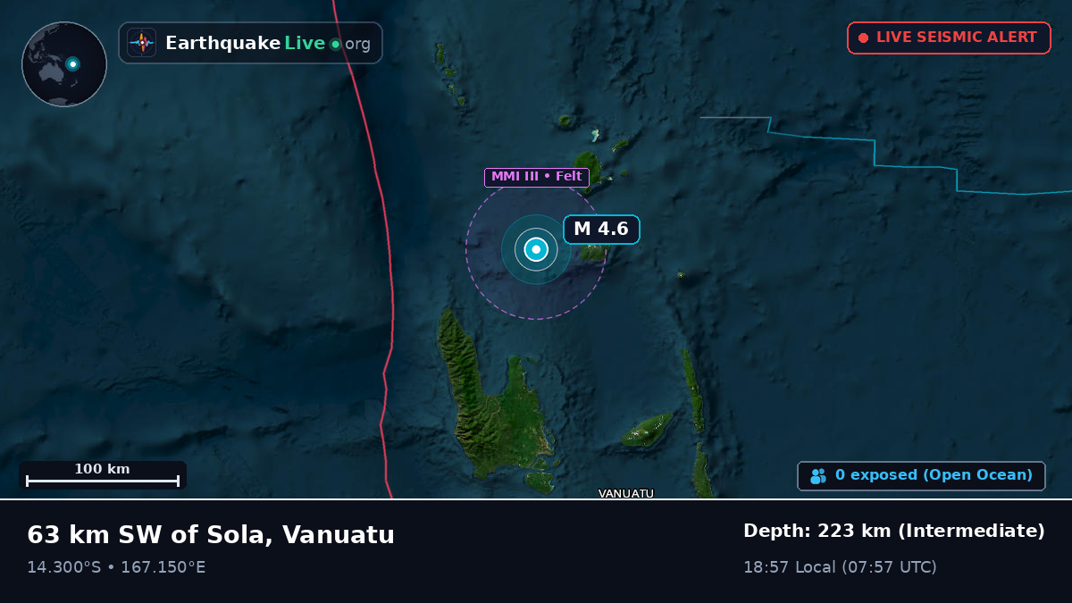 Off the coast of Luganville, Vanuatu