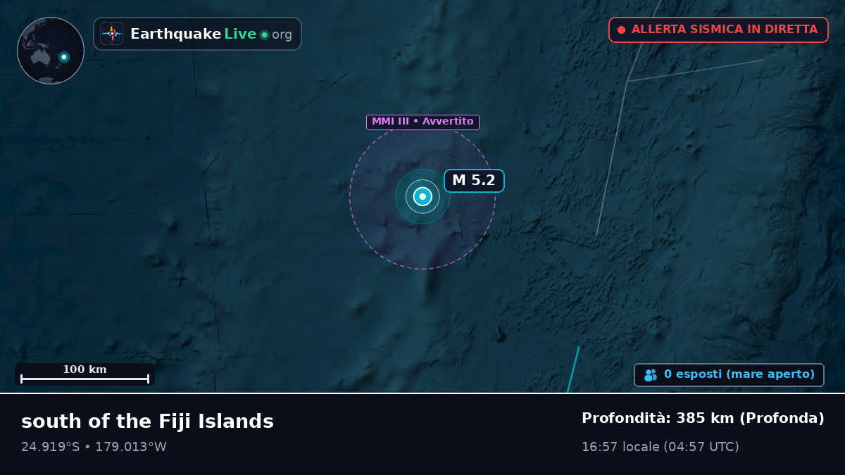Oceano Pacifico meridionale (Kermadec Islands)