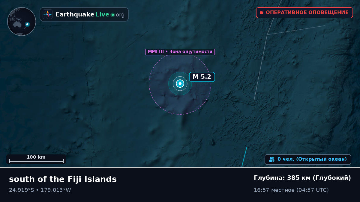Южная часть Тихого океана (Kermadec Islands)