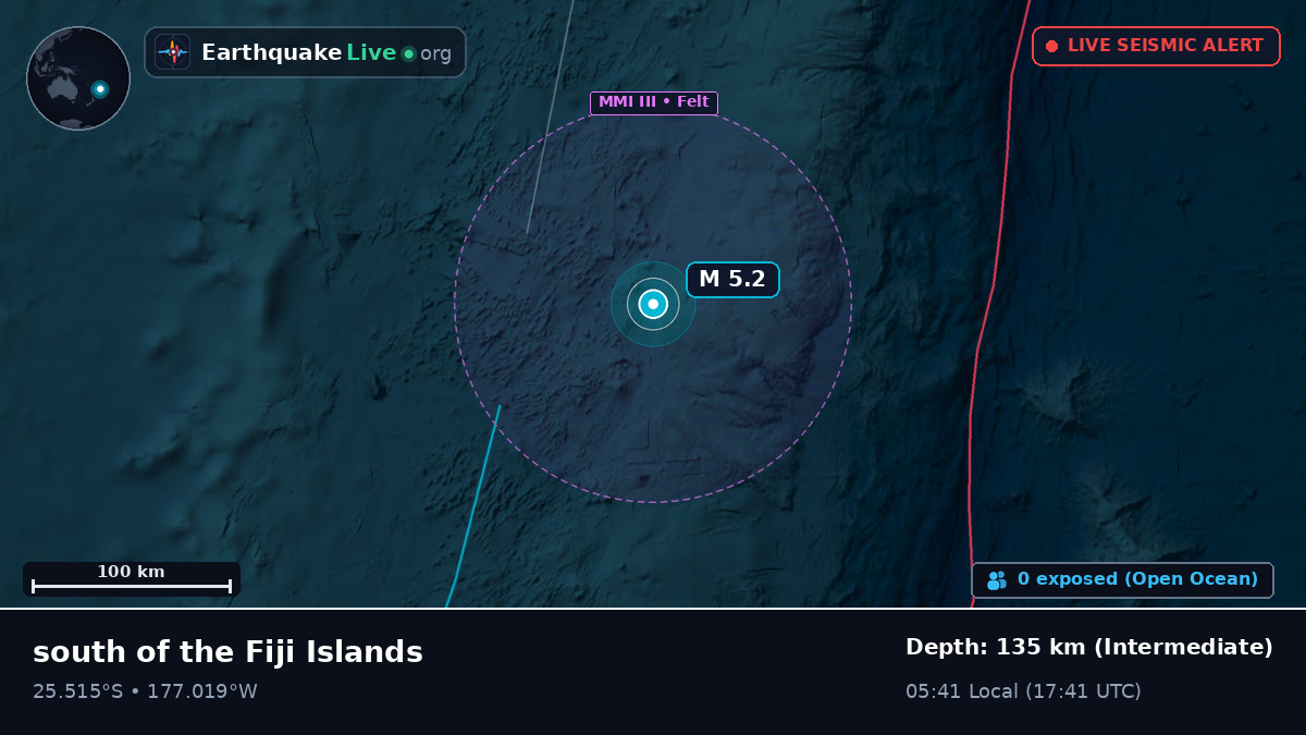 South Pacific Ocean (Kermadec Islands)