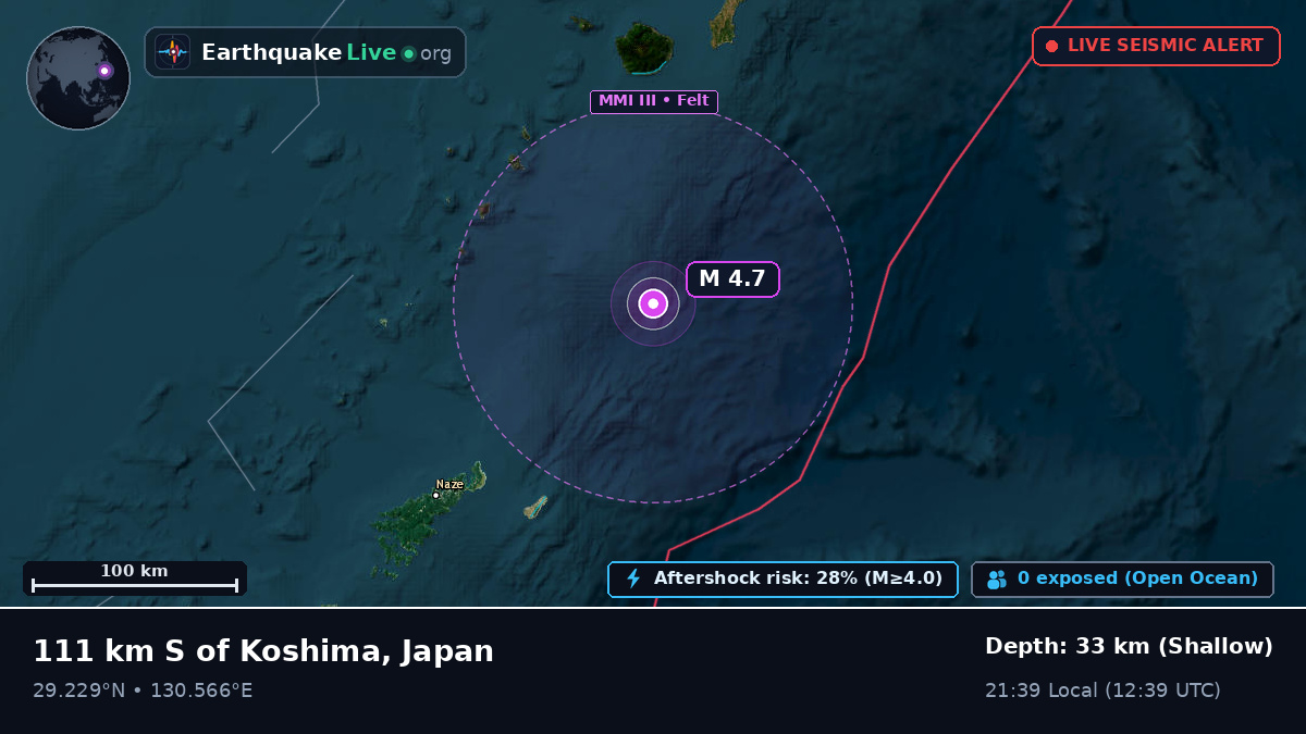 Off the coast of Kanoya, Japan
