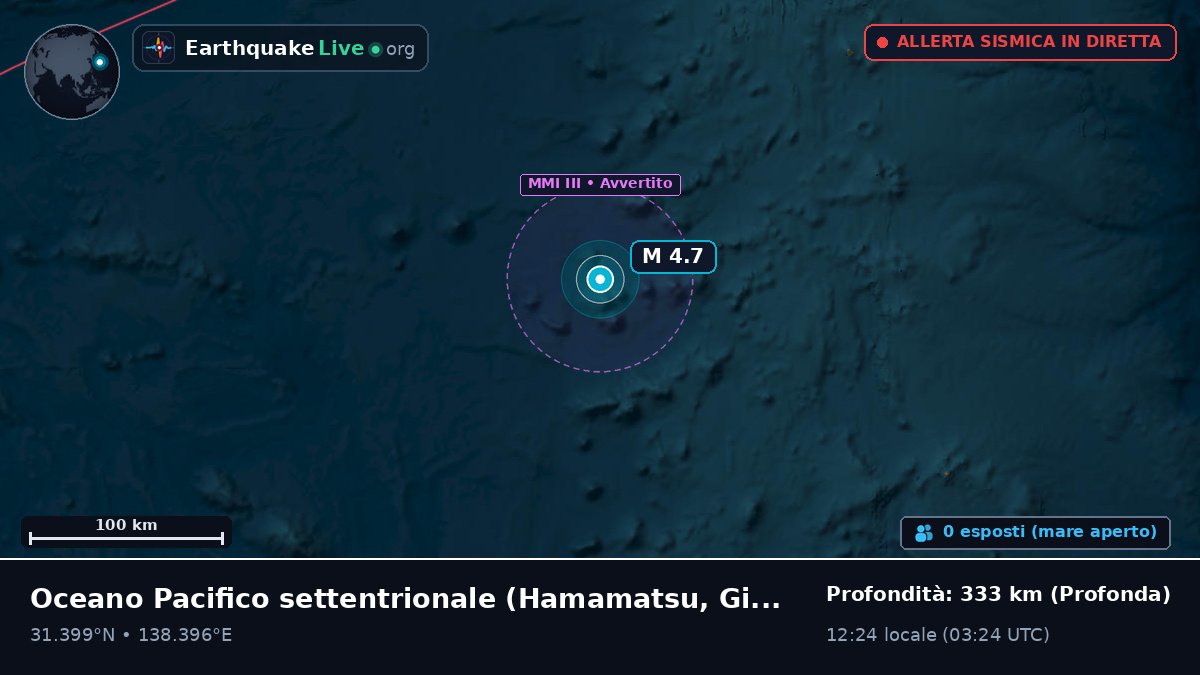 Oceano Pacifico settentrionale (Giappone)
