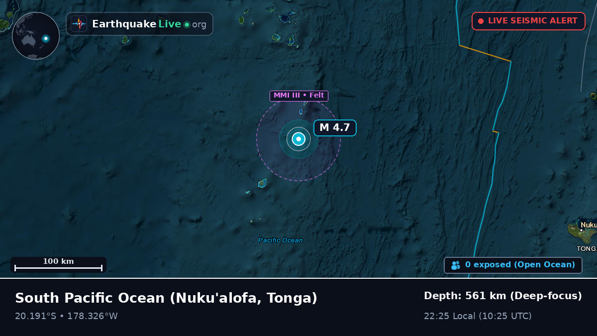 South Pacific Ocean (Tonga)