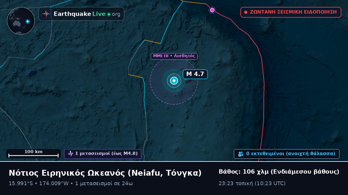 Νότιος Ειρηνικός Ωκεανός (Τόνγκα)