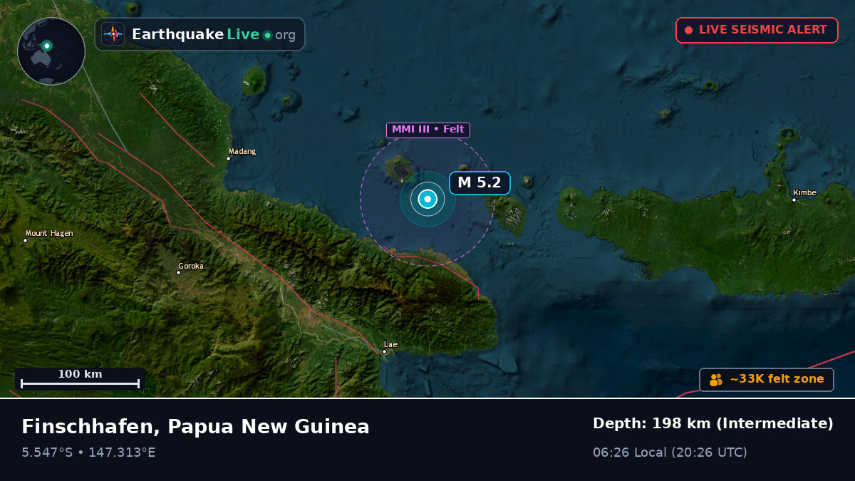 Off the coast of Lae, Papua New Guinea