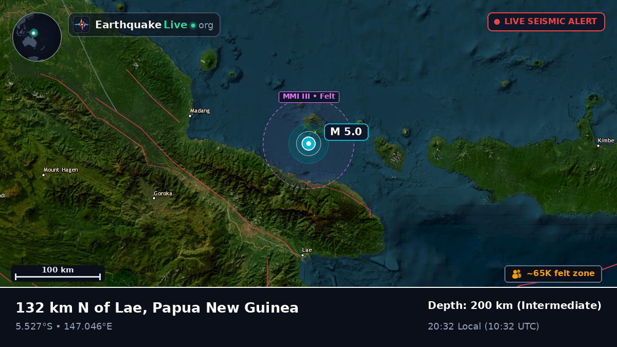 Off the coast of Lae, Papua New Guinea