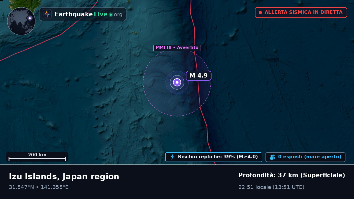 Oceano Pacifico settentrionale (Giappone)