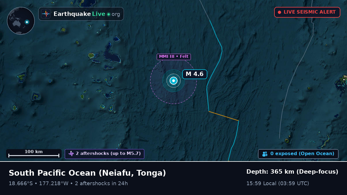 South Pacific Ocean (Tonga)