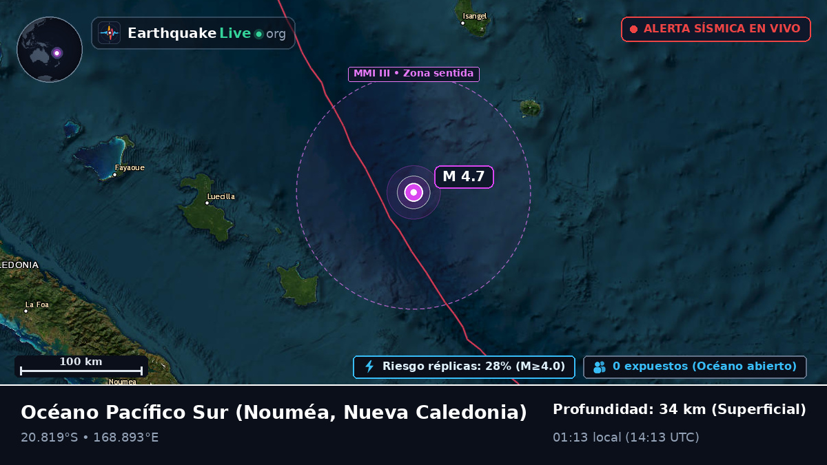 Océano Pacífico Sur (Nueva Caledonia)