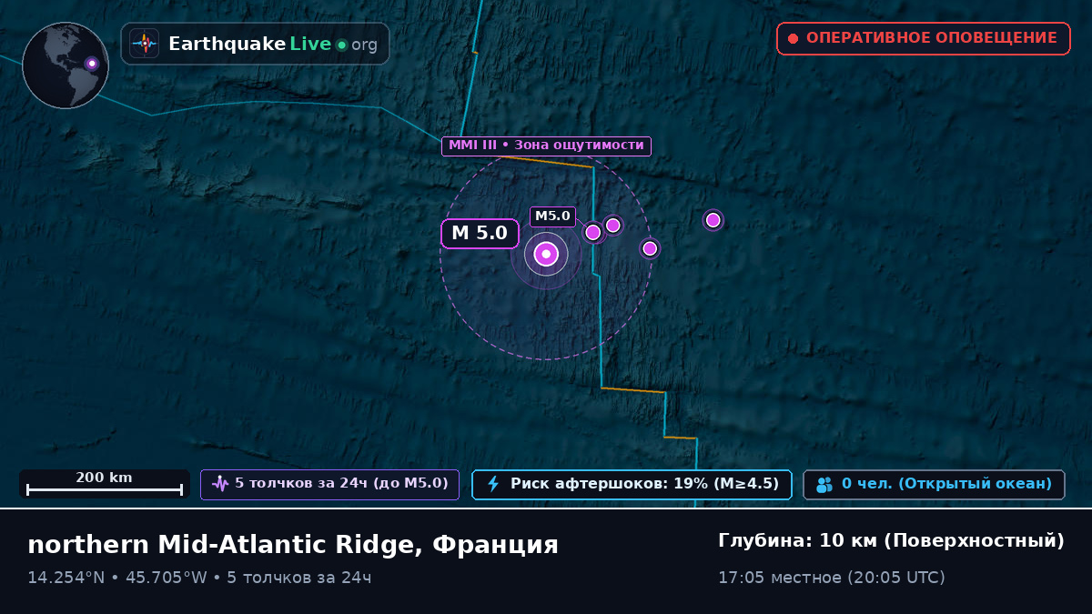 Северная часть Атлантического океана (Франция)