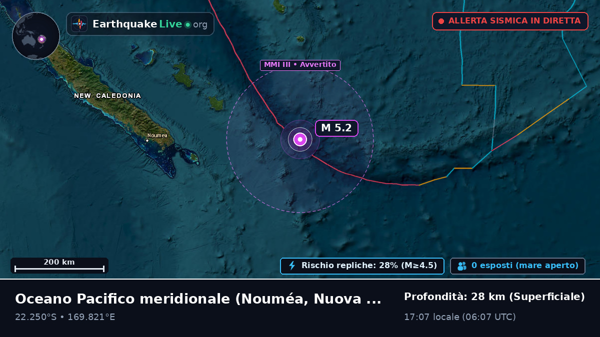 Oceano Pacifico meridionale (Nuova Caledonia)