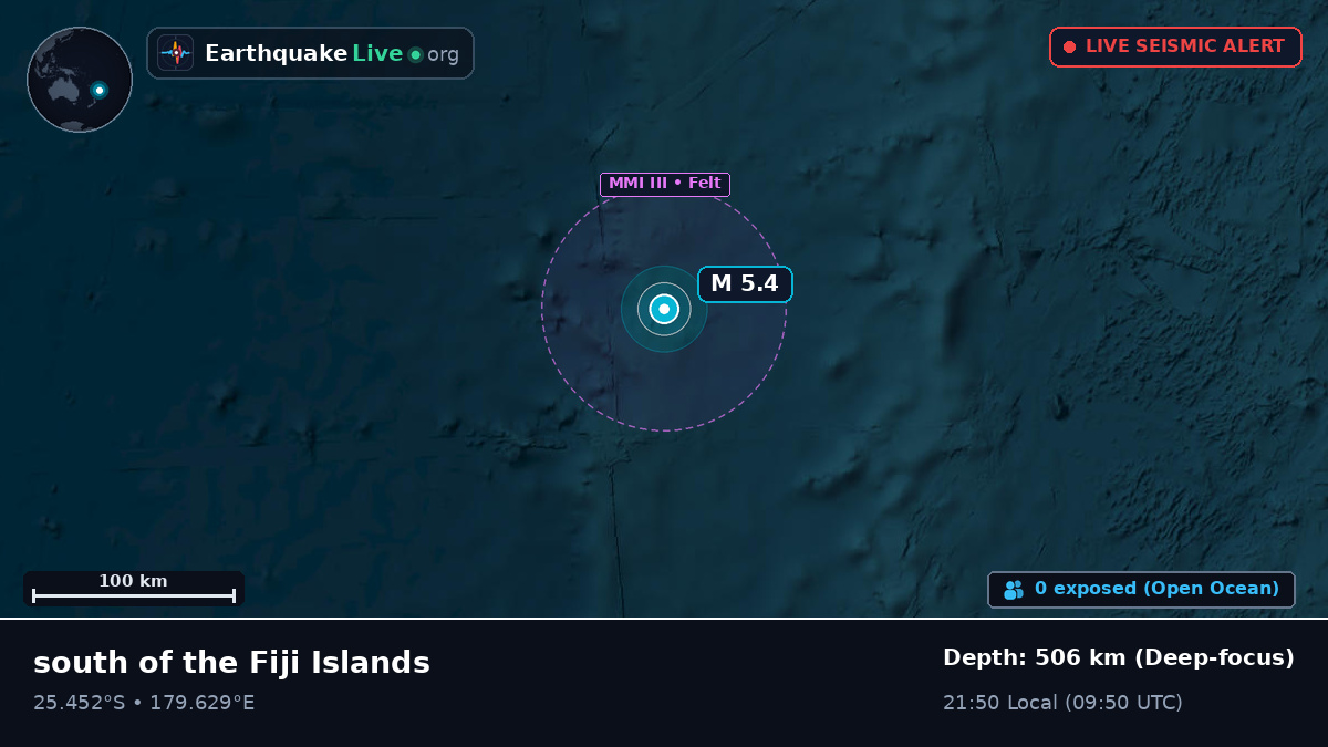 South Pacific Ocean (Kermadec Islands)
