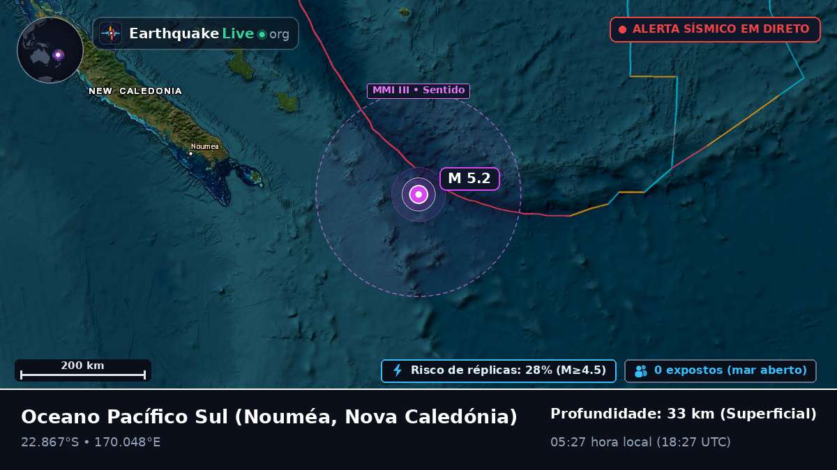 Oceano Pacífico Sul (Nova Caledónia)