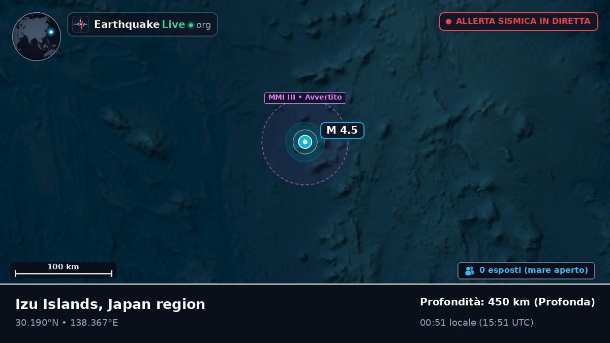 Oceano Pacifico settentrionale (Giappone)