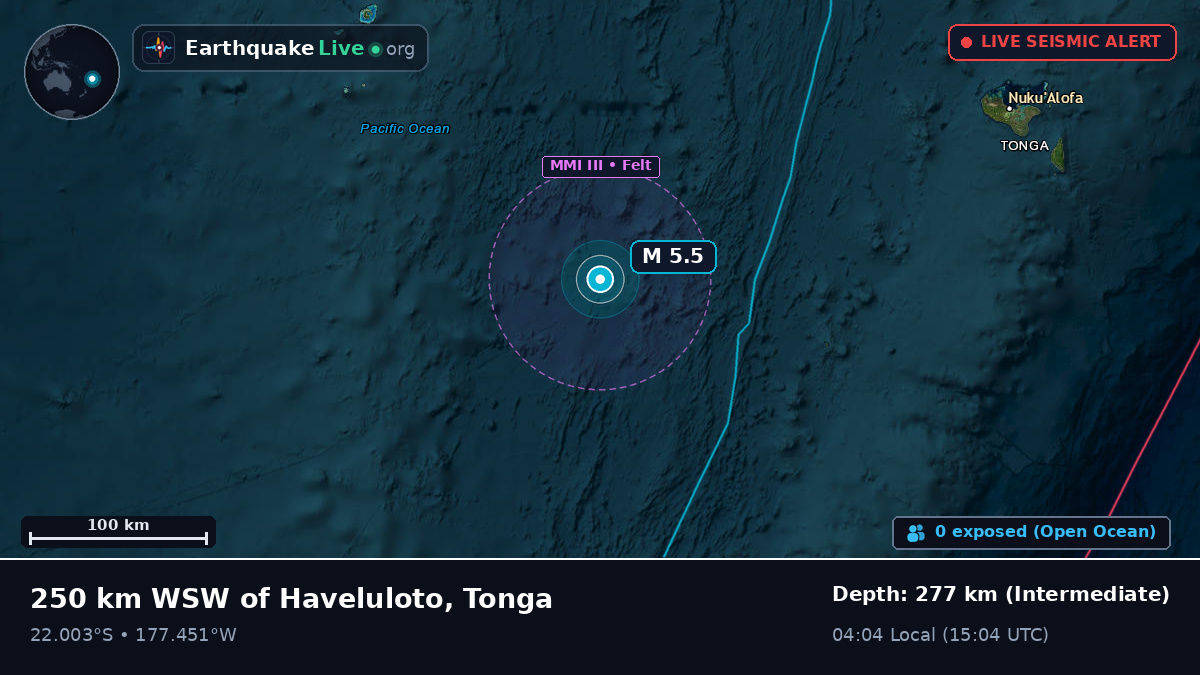 South Pacific Ocean (Tonga)