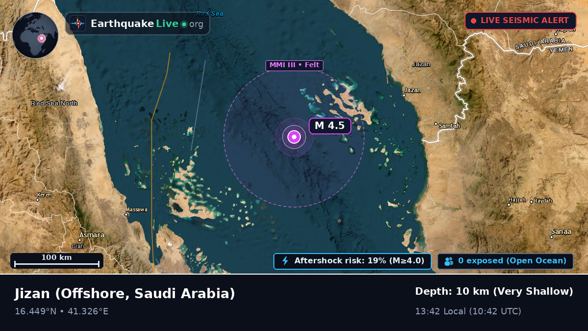 Off the coast of Jizan, Saudi Arabia