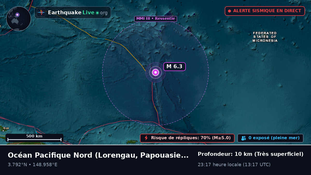Océan Pacifique Nord (Papouasie-Nouvelle-Guinée)