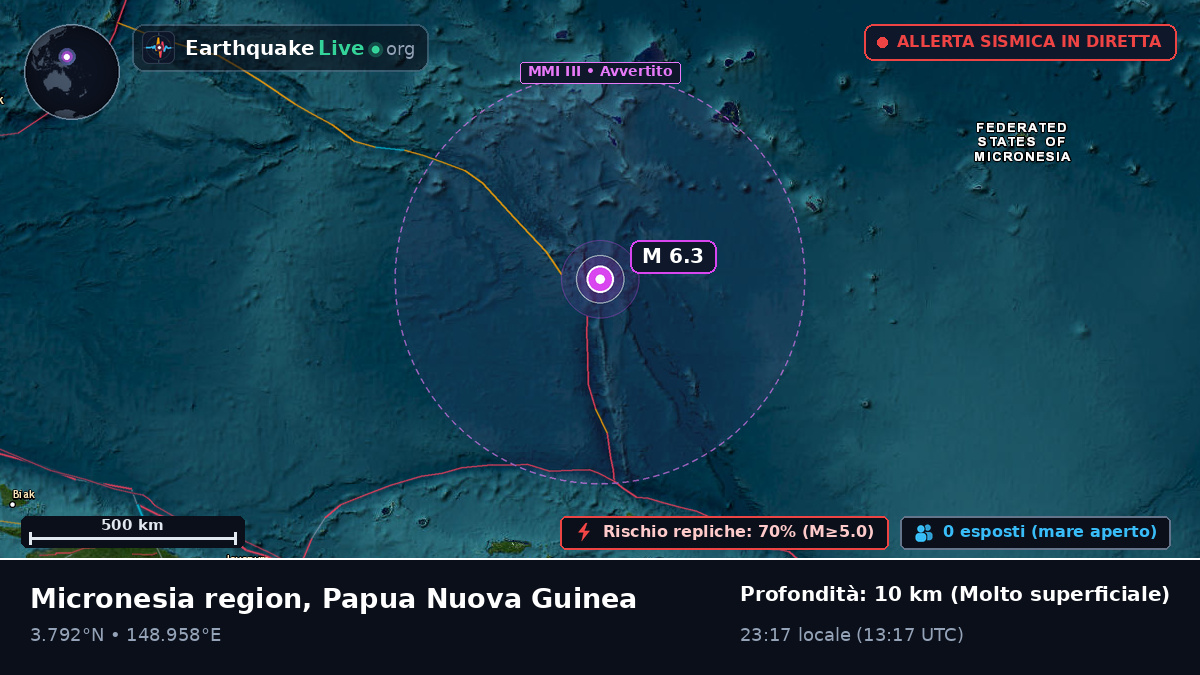 Oceano Pacifico settentrionale (Papua Nuova Guinea)