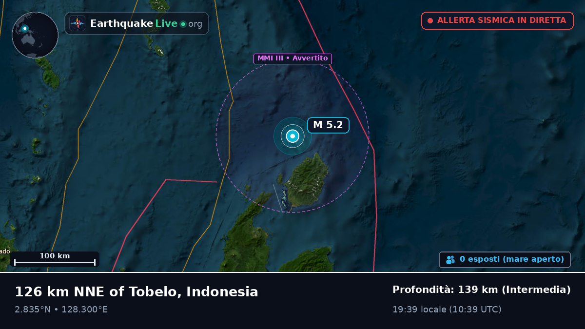 Oceano Pacifico settentrionale (Indonesia)