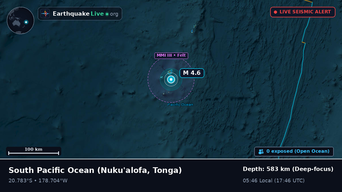 South Pacific Ocean (Tonga)