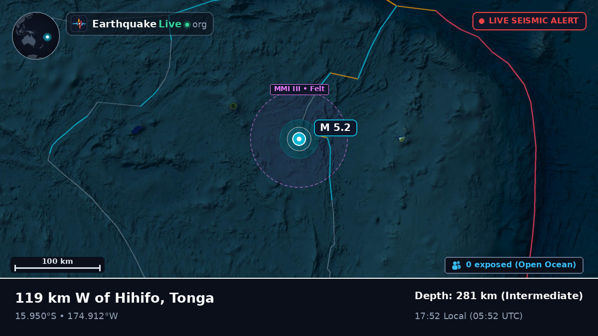 South Pacific Ocean (Tonga)