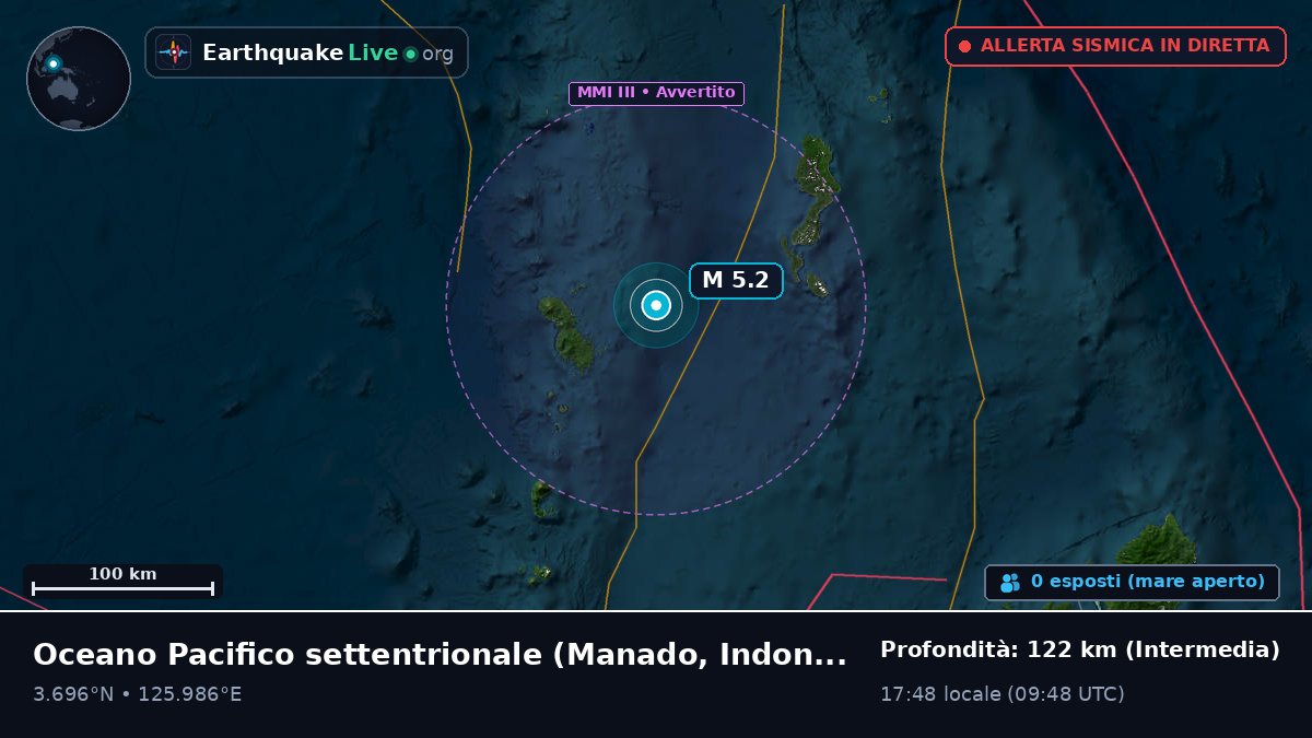 Oceano Pacifico settentrionale (Indonesia)