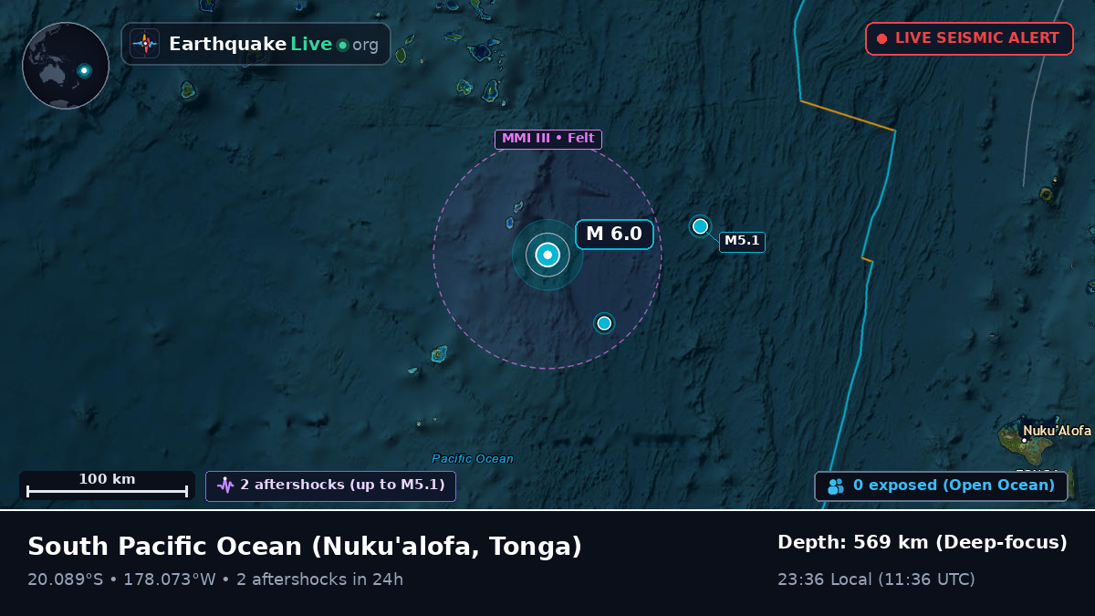 South Pacific Ocean (Tonga)