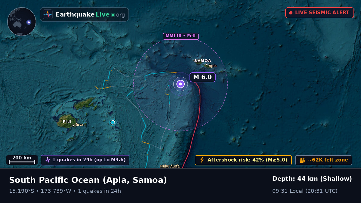 South Pacific Ocean (Samoa)