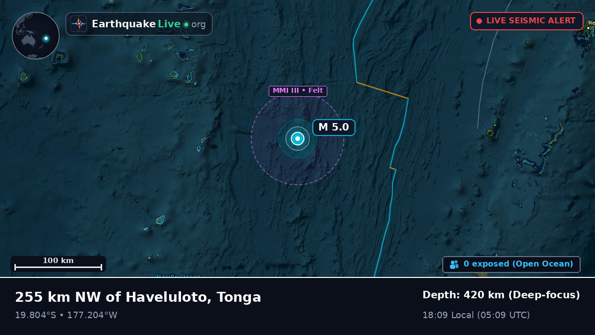 South Pacific Ocean (Tonga)