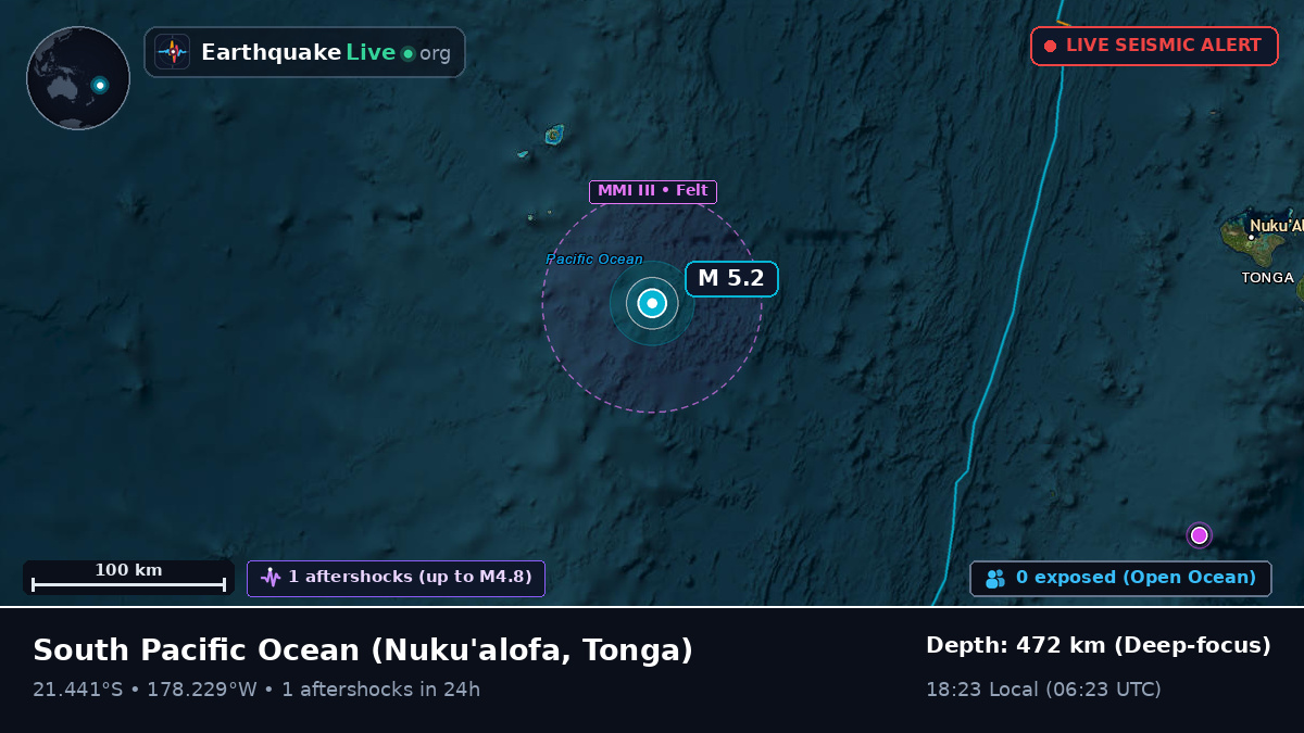 South Pacific Ocean (Tonga)