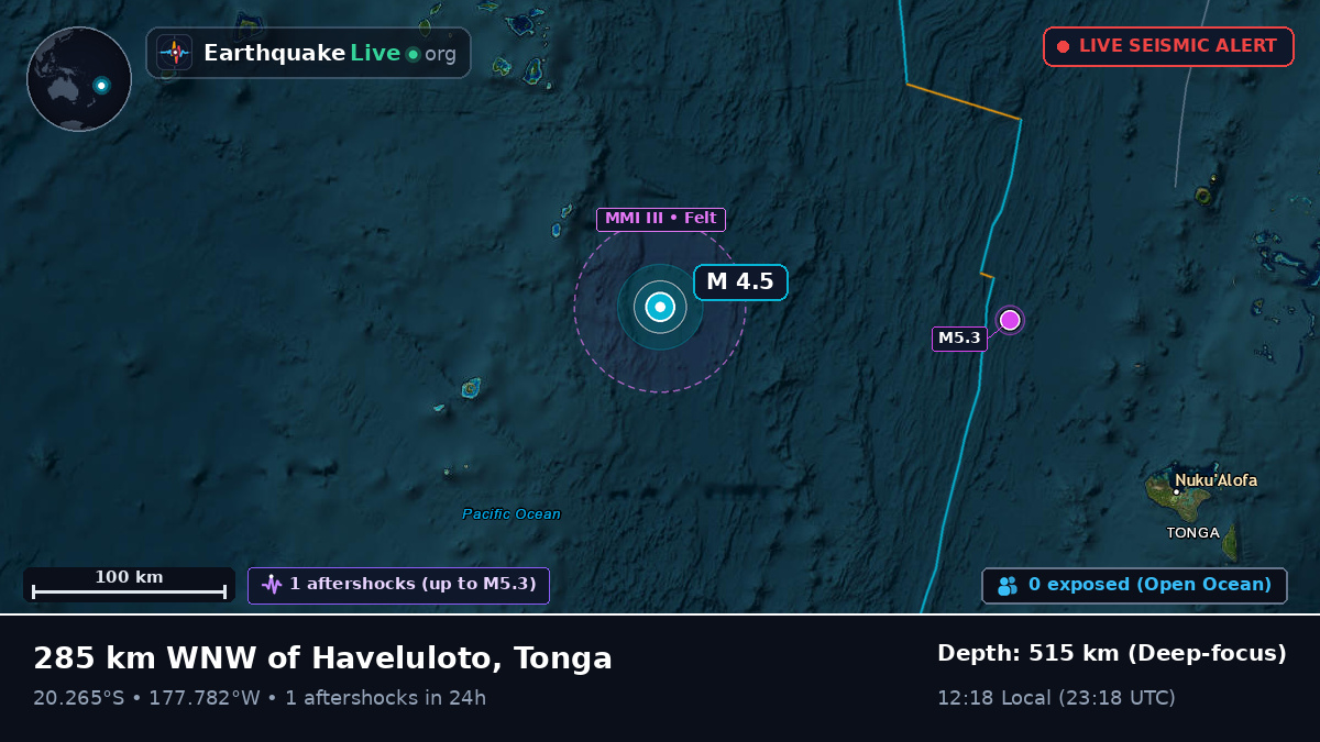 South Pacific Ocean (Tonga)