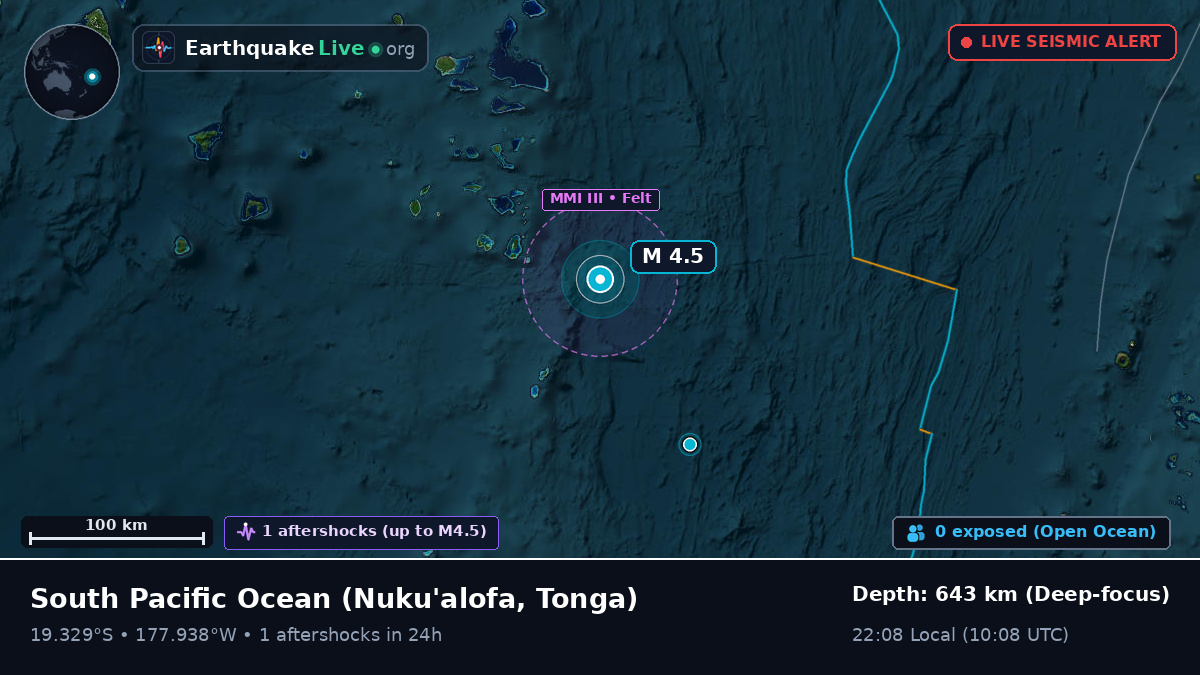 South Pacific Ocean (Tonga)