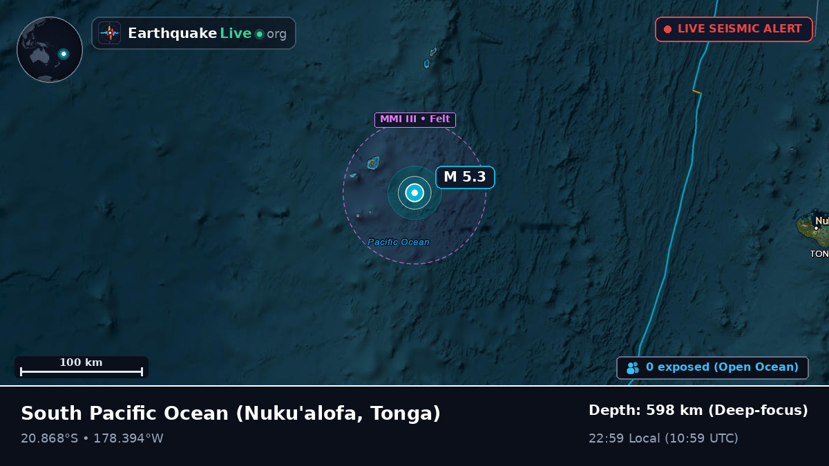 South Pacific Ocean (Tonga)