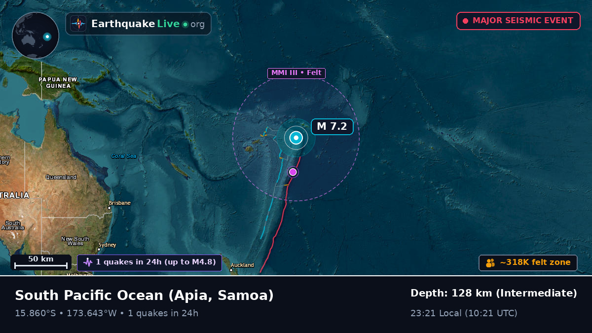 South Pacific Ocean (Samoa)