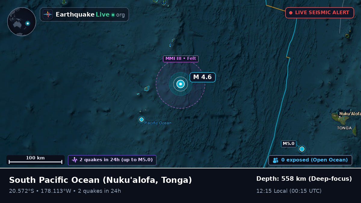 South Pacific Ocean (Tonga)
