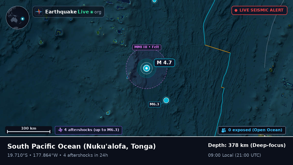South Pacific Ocean (Tonga)