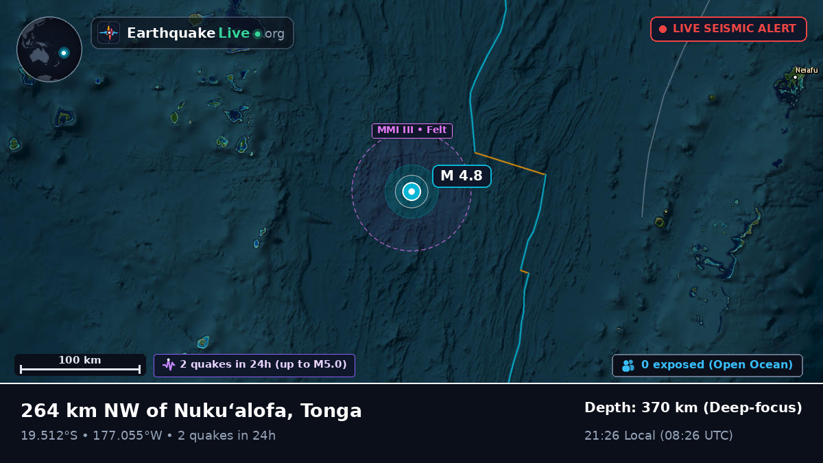 South Pacific Ocean (Tonga)
