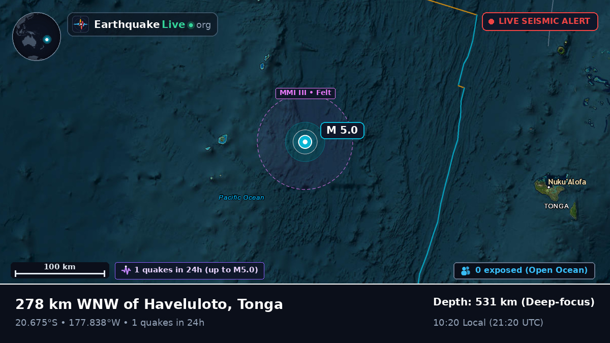 South Pacific Ocean (Tonga)