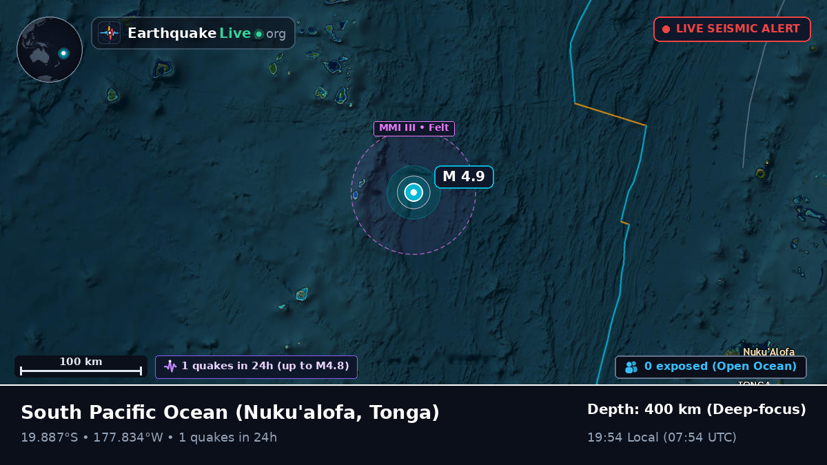 South Pacific Ocean (Tonga)