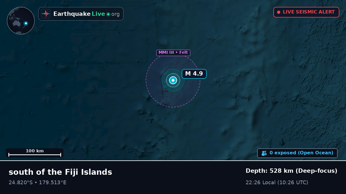 South Pacific Ocean (Kermadec Islands)