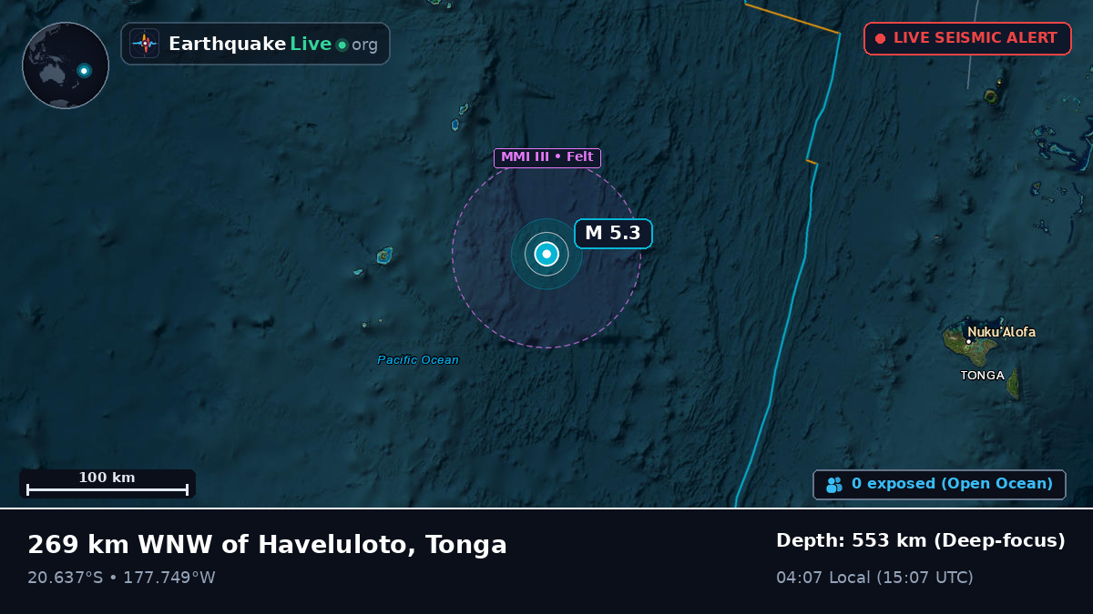 South Pacific Ocean (Tonga)