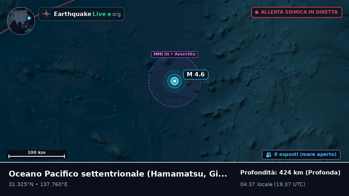 Oceano Pacifico settentrionale (Giappone)