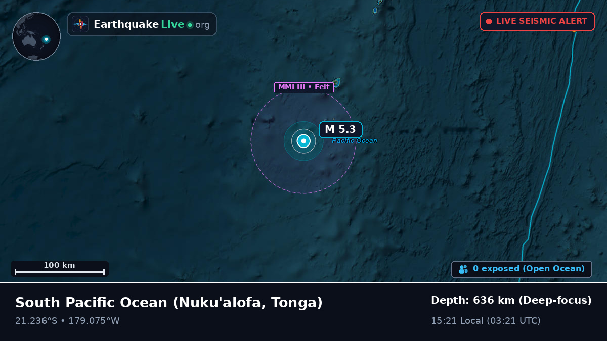 South Pacific Ocean (Tonga)