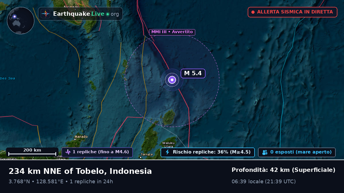 Oceano Pacifico settentrionale (Indonesia)
