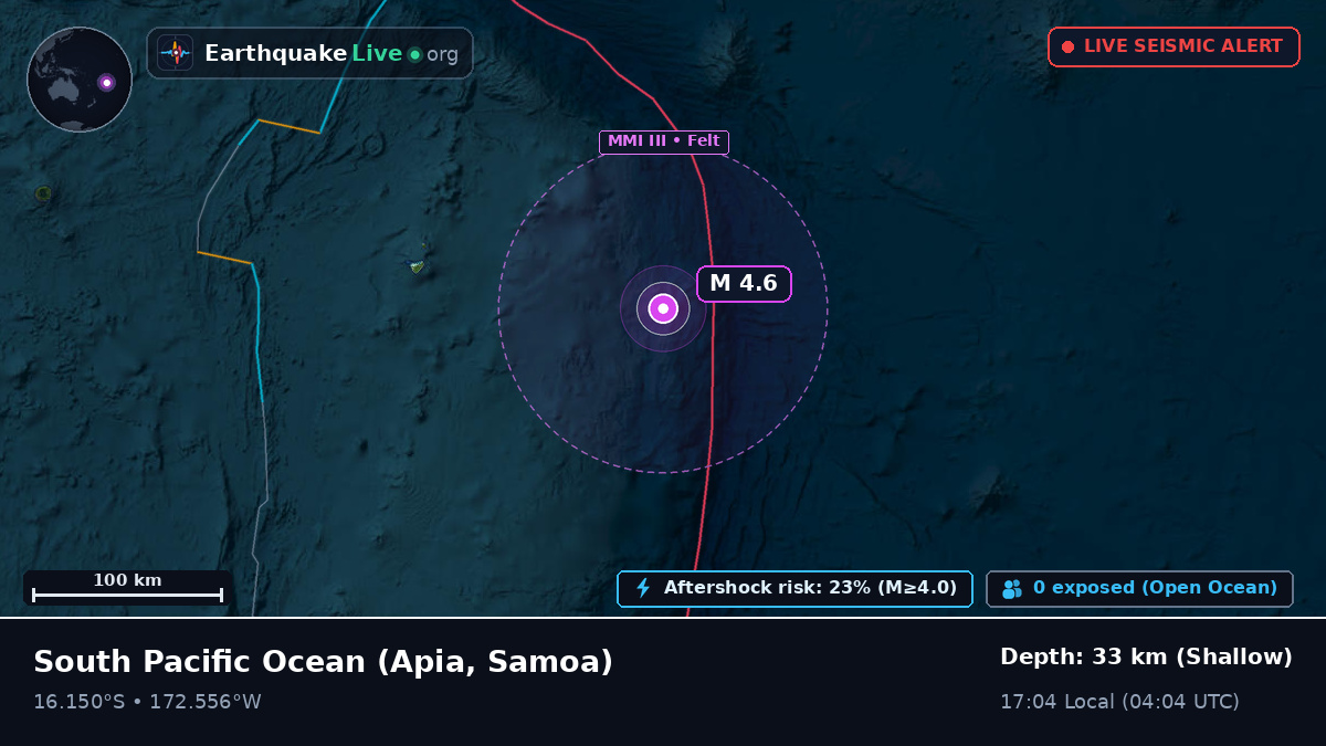 South Pacific Ocean (Samoa)