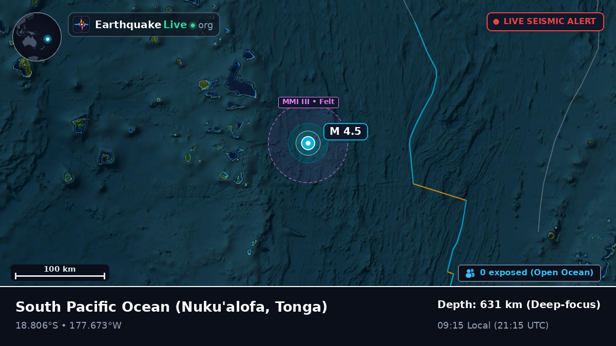 South Pacific Ocean (Tonga)