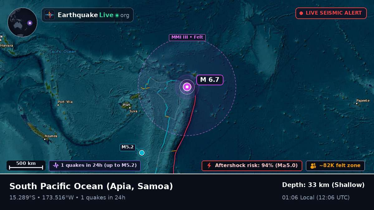 South Pacific Ocean (Samoa)