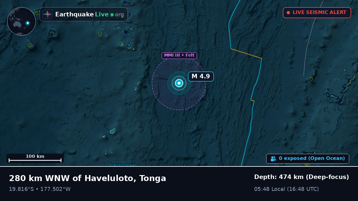 South Pacific Ocean (Tonga)