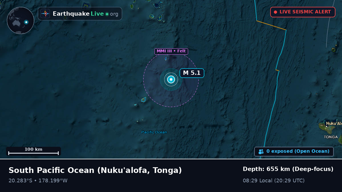 South Pacific Ocean (Tonga)